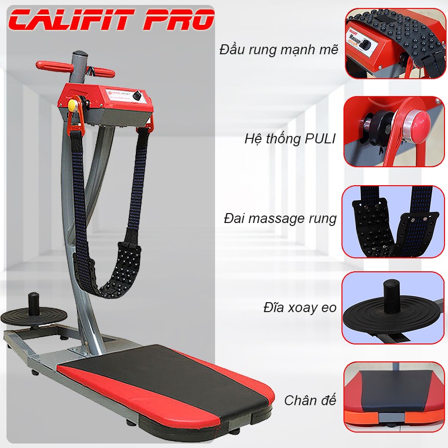 Máy rung bụng đứng Califit Pro 2021 xoay eo